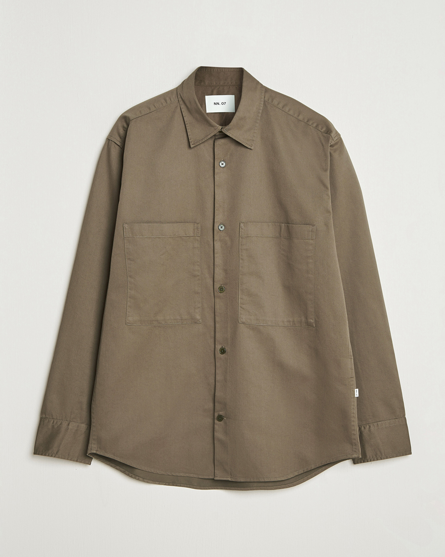 Herre | Skjorter | NN07 | Freddy Tencel Workwear Shirt Mable Husk