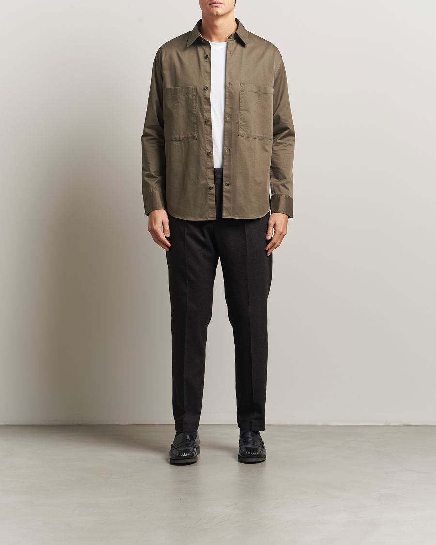 Herre | Skjorter | NN07 | Freddy Tencel Workwear Shirt Mable Husk