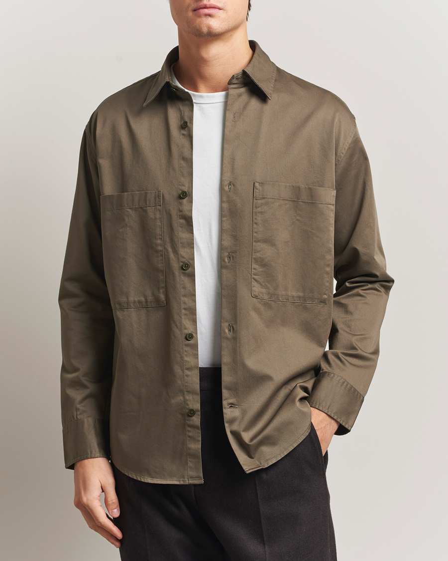 Herre | Skjorter | NN07 | Freddy Tencel Workwear Shirt Mable Husk