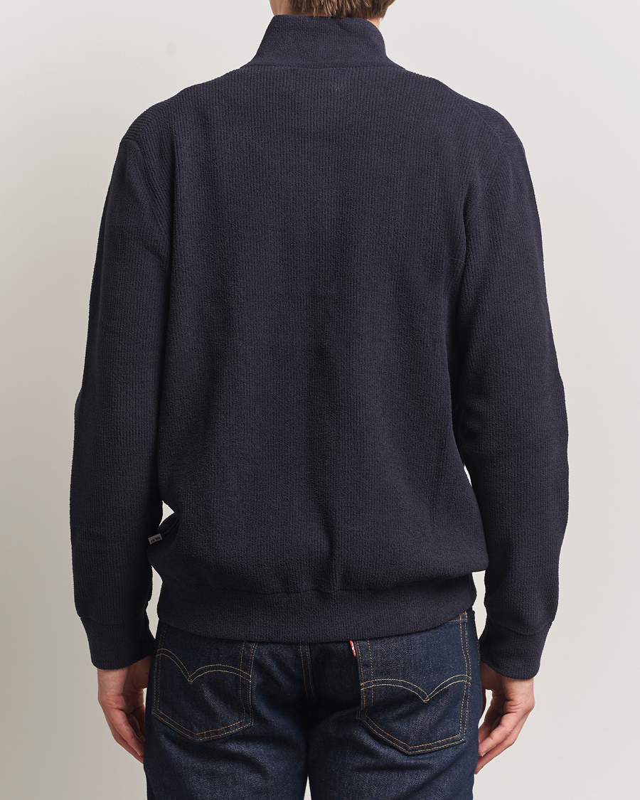 Herre | Trøjer | NN07 | Danny Rib Knitted Full Zip Navy Blue