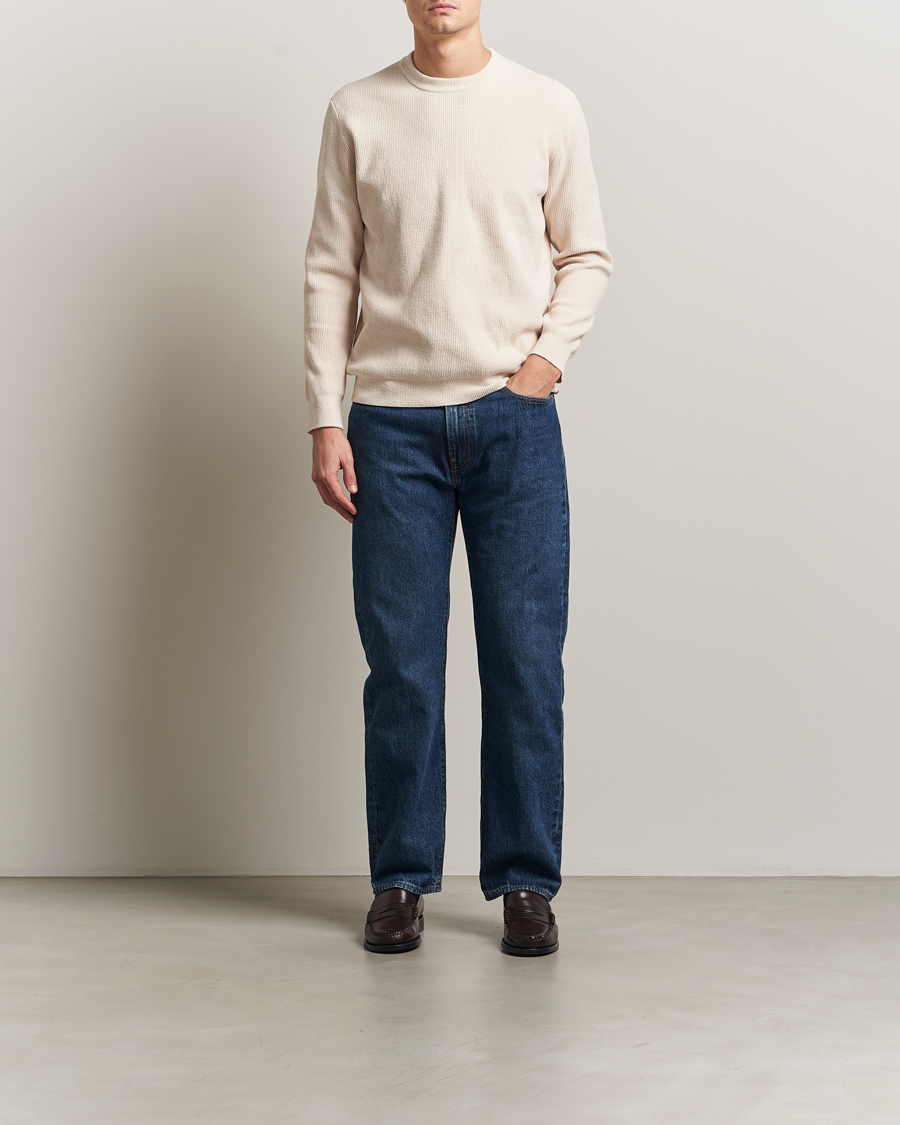 Herre | Trøjer | NN07 | Danny Rib Knitted Crew Neck Ivory