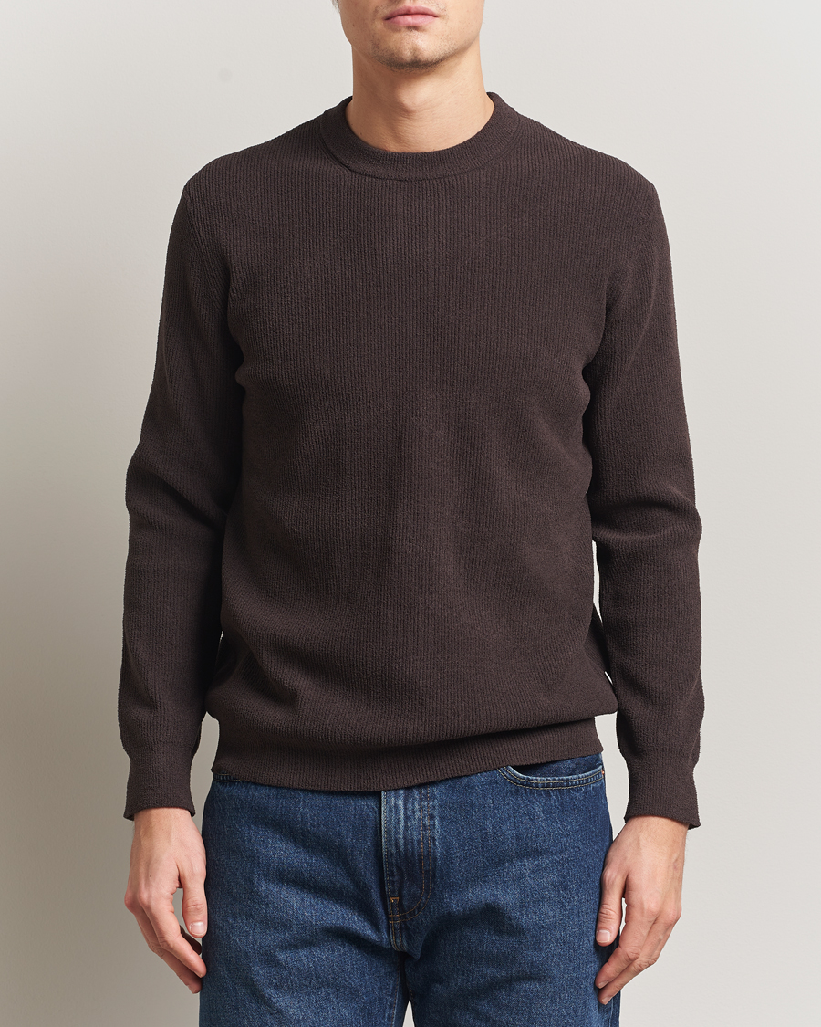 Herre | Trøjer | NN07 | Danny Rib Knitted Crew Neck Dusky Port
