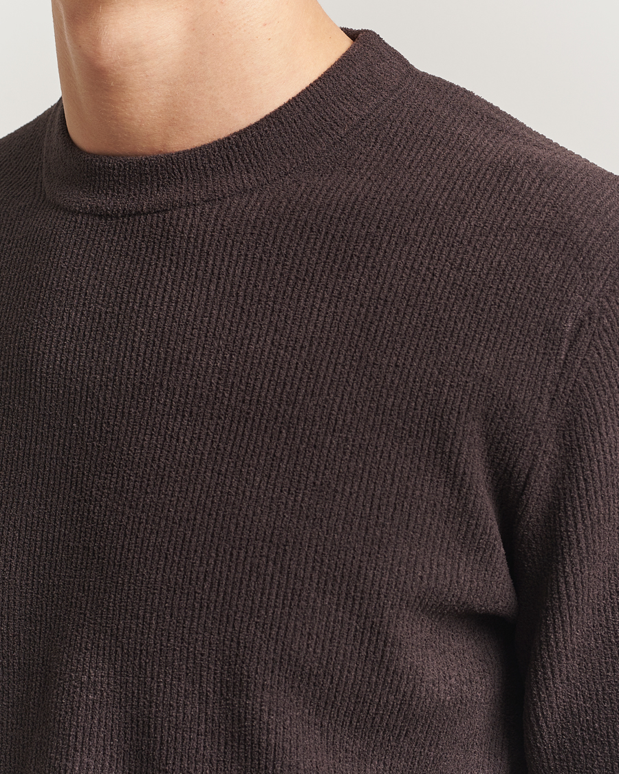 Herre | Trøjer | NN07 | Danny Rib Knitted Crew Neck Dusky Port