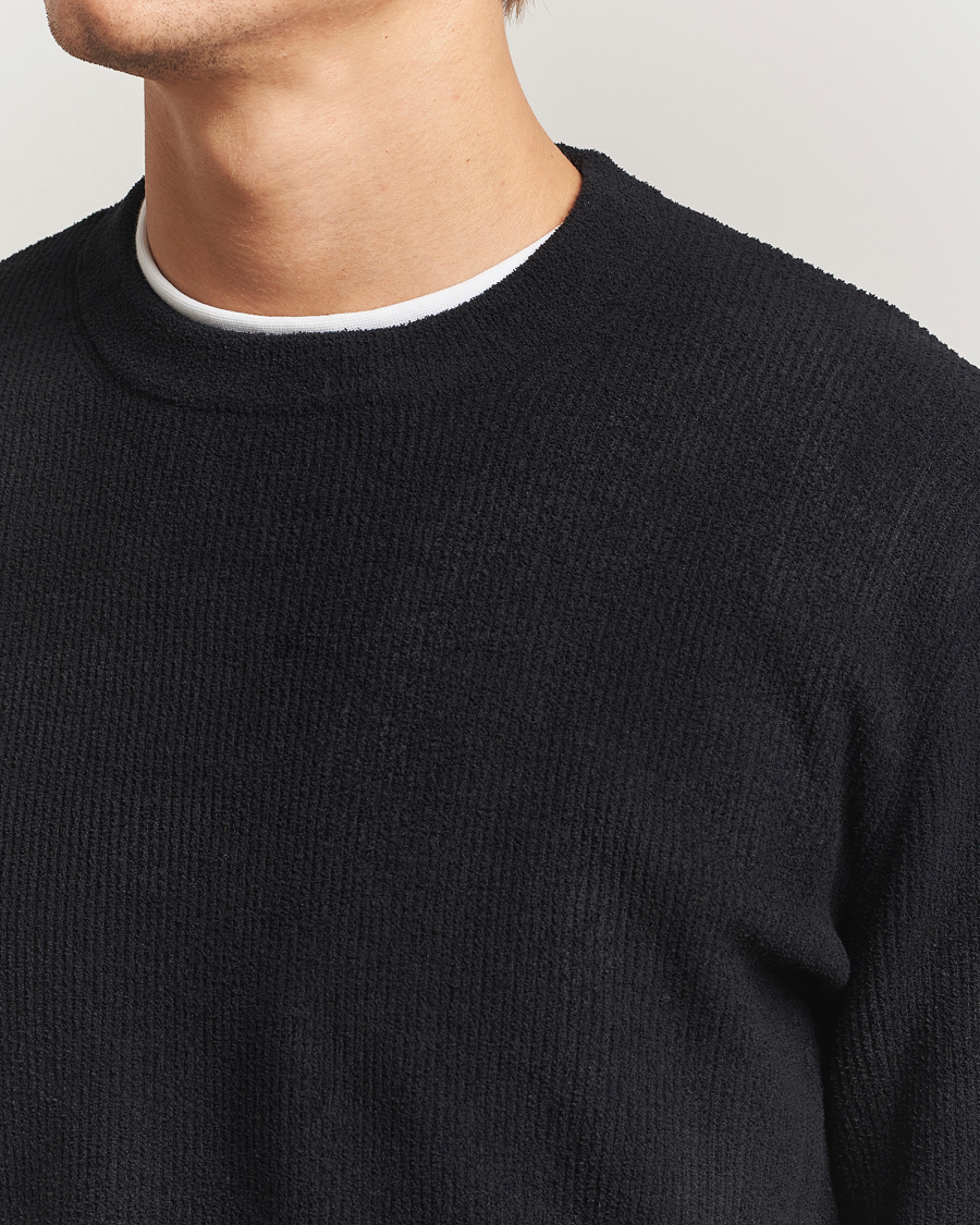 Herre | Trøjer | NN07 | Danny Rib Knitted Crew Neck Black