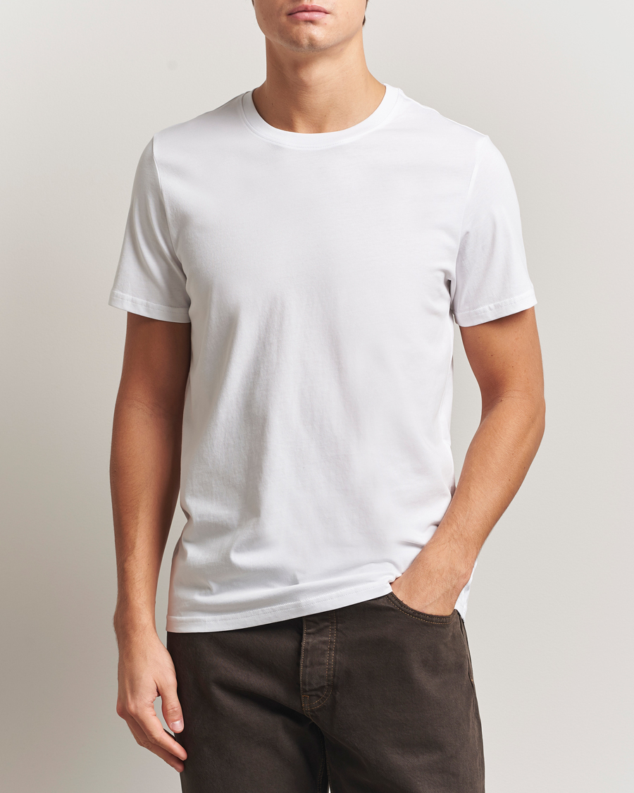 Herre | T-Shirts | NN07 | Percy Crew Neck T-Shirt White