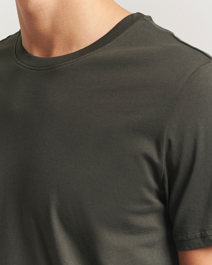 Herre | T-Shirts | NN07 | Percy Crew Neck T-Shirt Dark Army