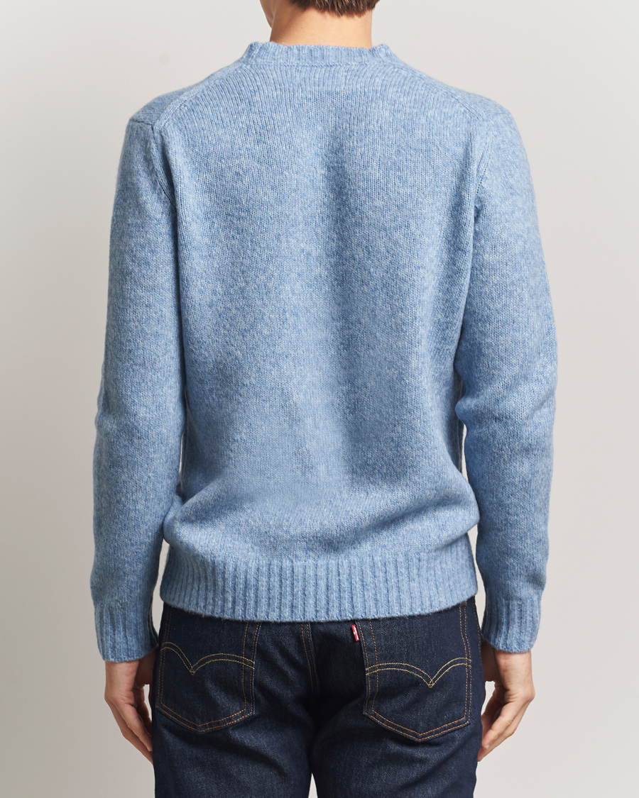 Herre | Trøjer | NN07 | Lee Wool Knitted Sweater Denim Blue