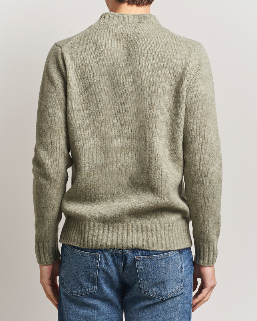 Herre | Trøjer | NN07 | Lee Wool Knitted Sweater Valley Green