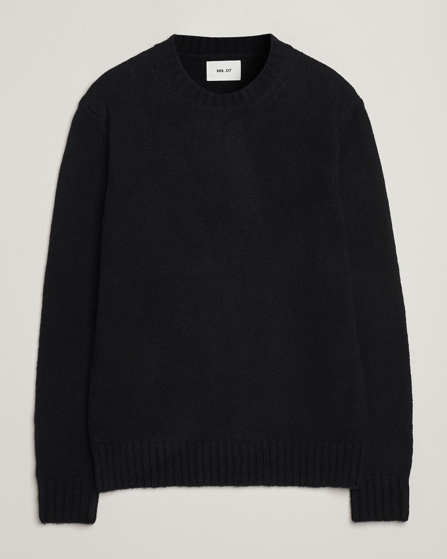 Herre | Trøjer | NN07 | Lee Wool Knitted Sweater Black
