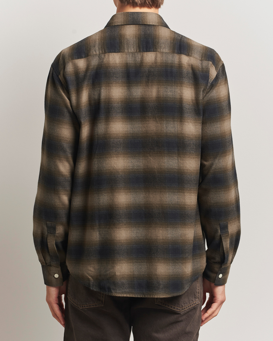 Herre | Skjorter | NN07 | Deon Flannel Checked Shirt Black/Green