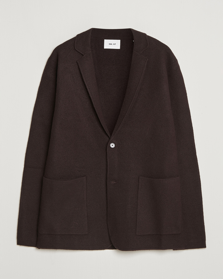 Herre | Blazere & jakker | NN07 | Lucas Boiled Wool Blazer Dusky Port