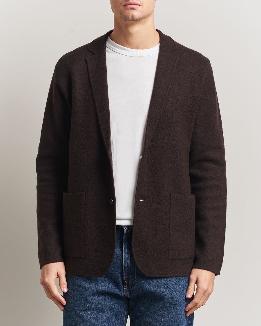 Herre | Blazere & jakker | NN07 | Lucas Boiled Wool Blazer Dusky Port