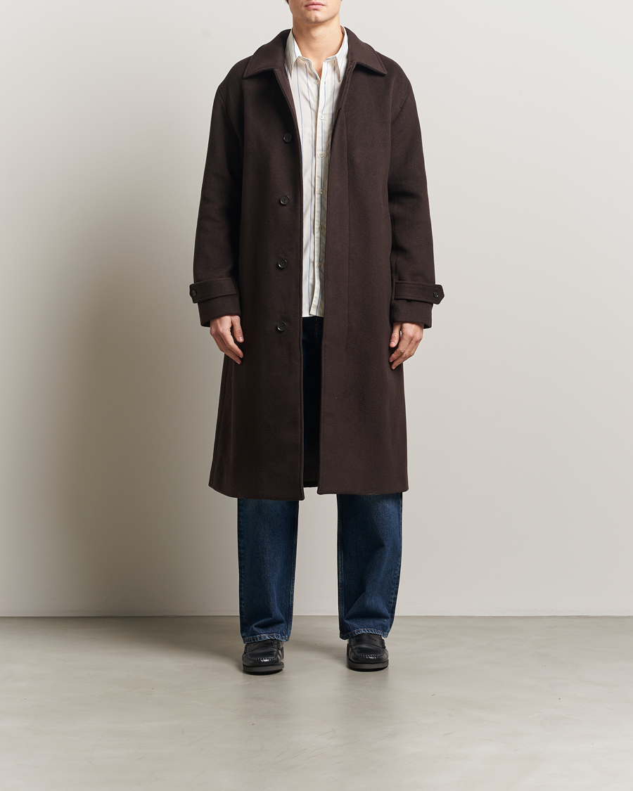 Herre | Jakker | NN07 | Gibson Wool Coat Demitasse Brown