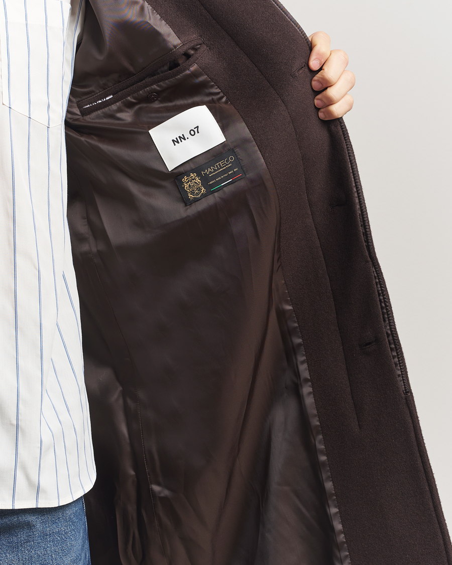 Herre | Jakker | NN07 | Gibson Wool Coat Demitasse Brown