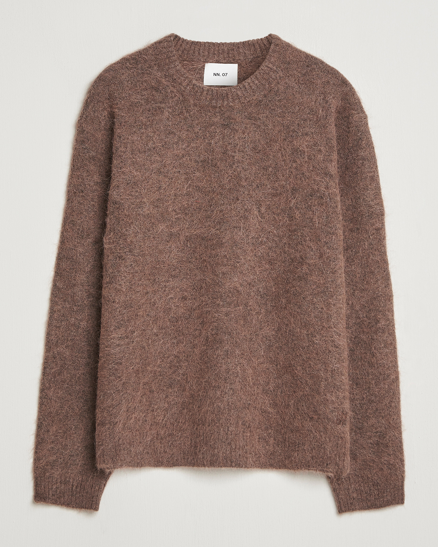 Herre | Trøjer | NN07 | Russell Alpaca Knitted Crew Neck Mable Husk