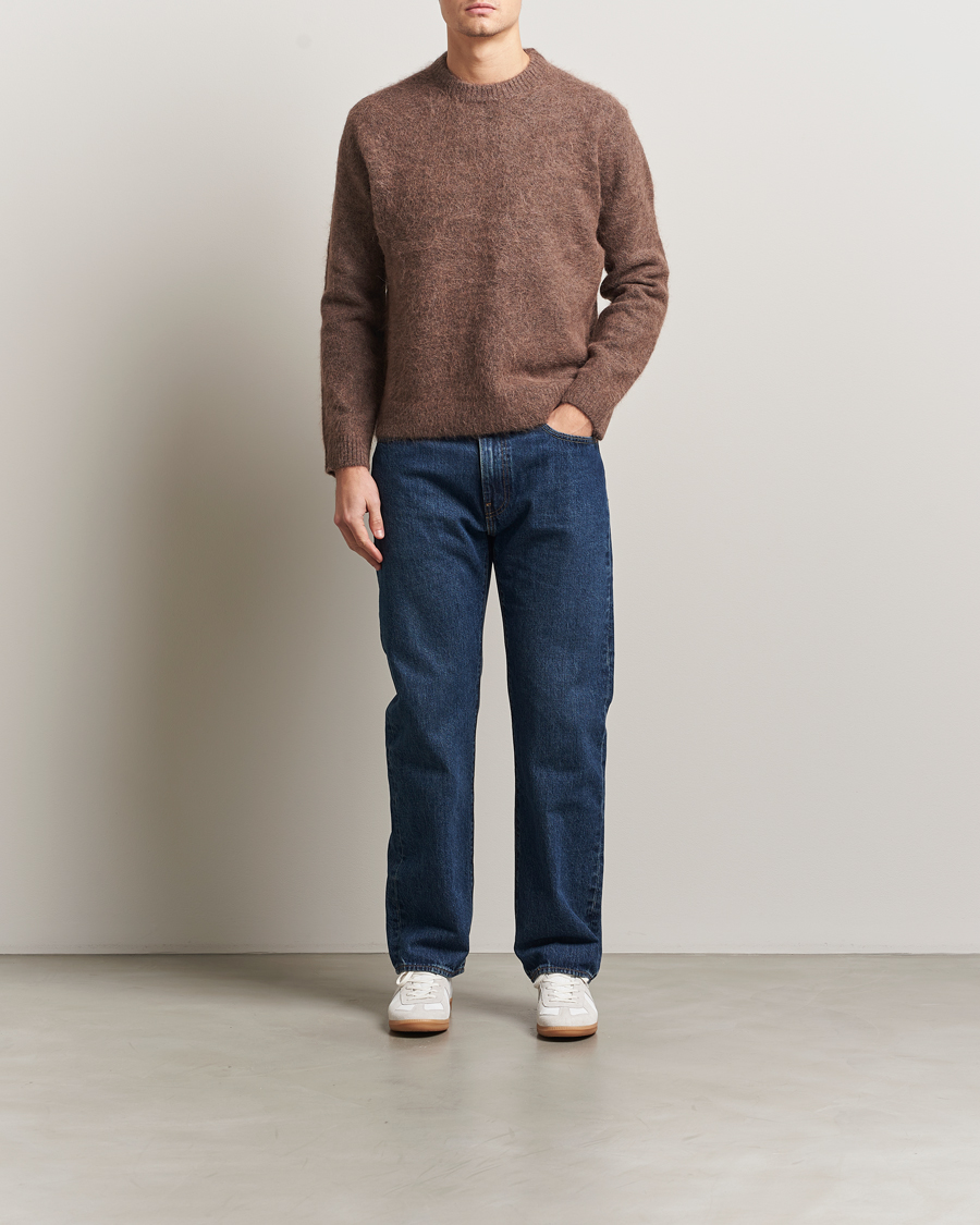 Herre | Trøjer | NN07 | Russell Alpaca Knitted Crew Neck Mable Husk