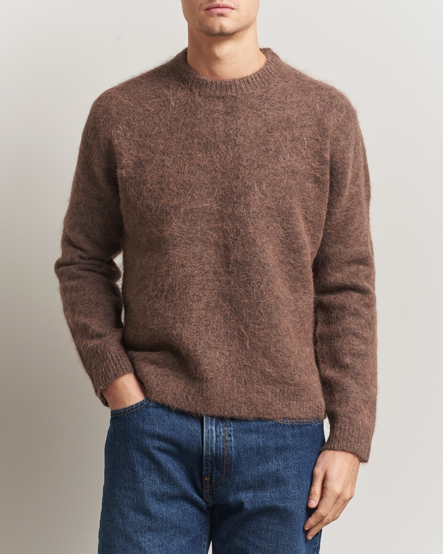 Herre | Trøjer | NN07 | Russell Alpaca Knitted Crew Neck Mable Husk