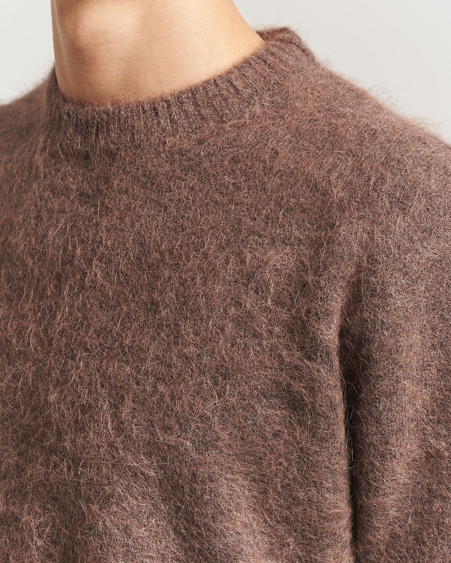 Herre | Trøjer | NN07 | Russell Alpaca Knitted Crew Neck Mable Husk