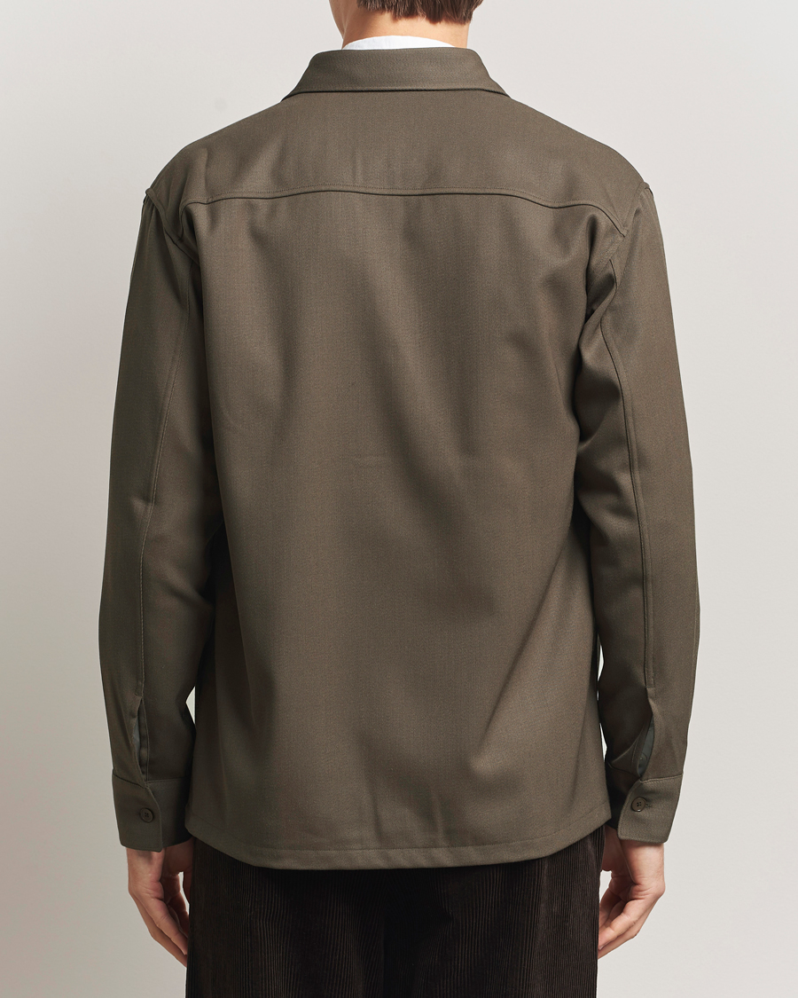 Herre | Skjorter | NN07 | Freddy Wool/Tencel Overshirt Mable Husk