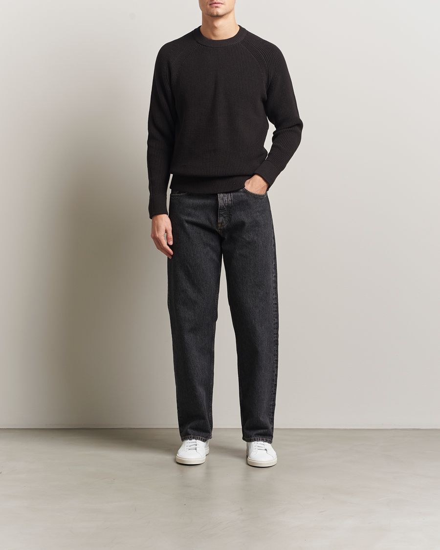 Herre | Trøjer | NN07 | Jacobo Cotton Knitted Sweater Dusky Port