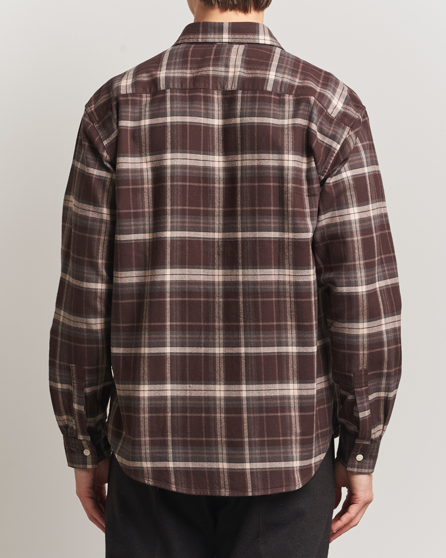 Herre | Skjorter | NN07 | Deon Flannel Checked Shirt Dusky Port