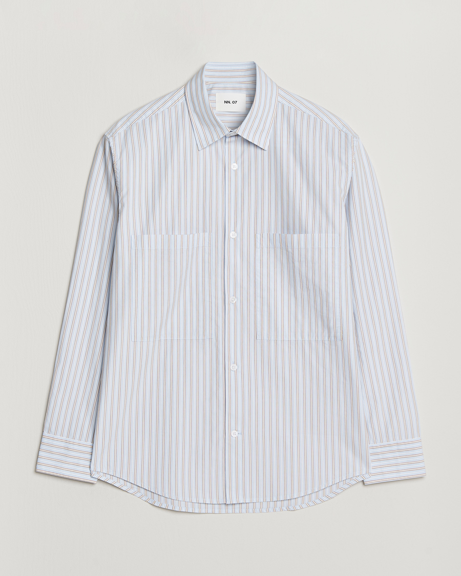 Herre | Skjorter | NN07 | Freddy Striped Poplin Shirt Multi