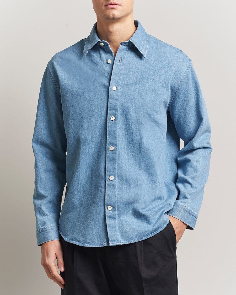 Herre | Skjorter | NN07 | Casper Denim Overshirt Blue