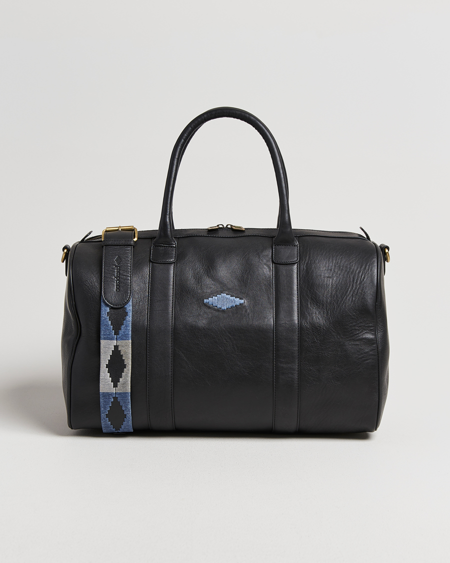 Herre | Tasker | Pampeano | Varon Small Leather Weekend Bag Black