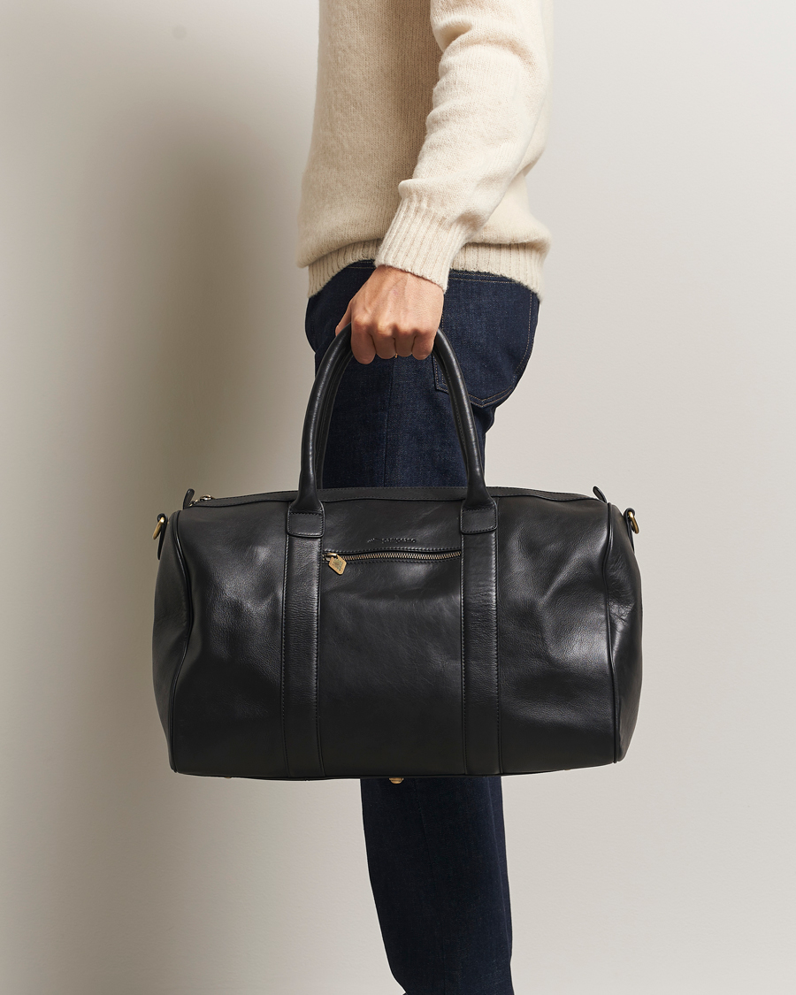 Herre | Tasker | Pampeano | Varon Small Leather Weekend Bag Black