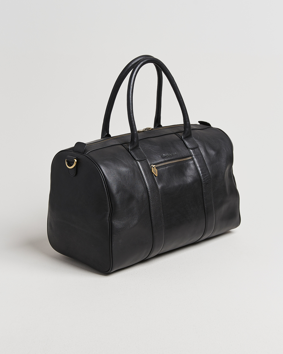 Herre | Tasker | Pampeano | Varon Small Leather Weekend Bag Black