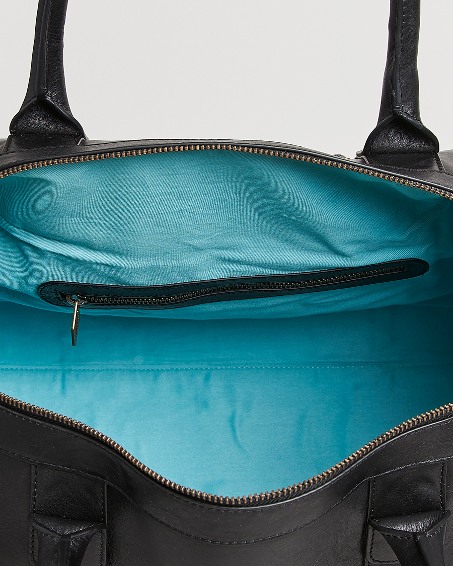 Herre | Tasker | Pampeano | Varon Small Leather Weekend Bag Black