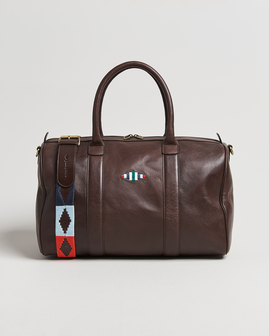 Herre | Tasker | Pampeano | Varon Small Leather Weekend Bag Brown
