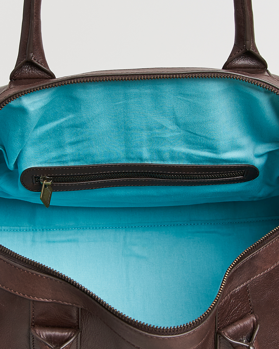 Herre | Tasker | Pampeano | Varon Small Leather Weekend Bag Brown