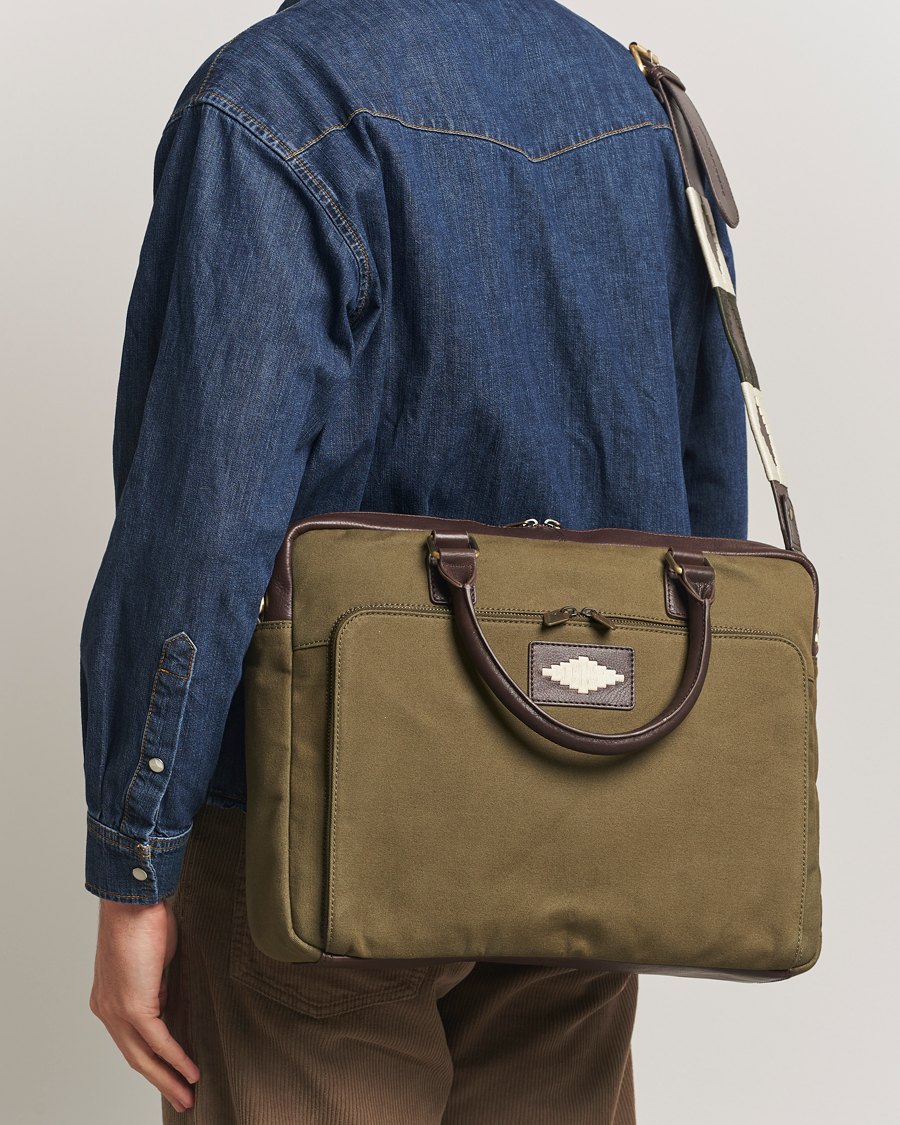 Herre | Tasker | Pampeano | Mensajero Canvas Briefcase Forest