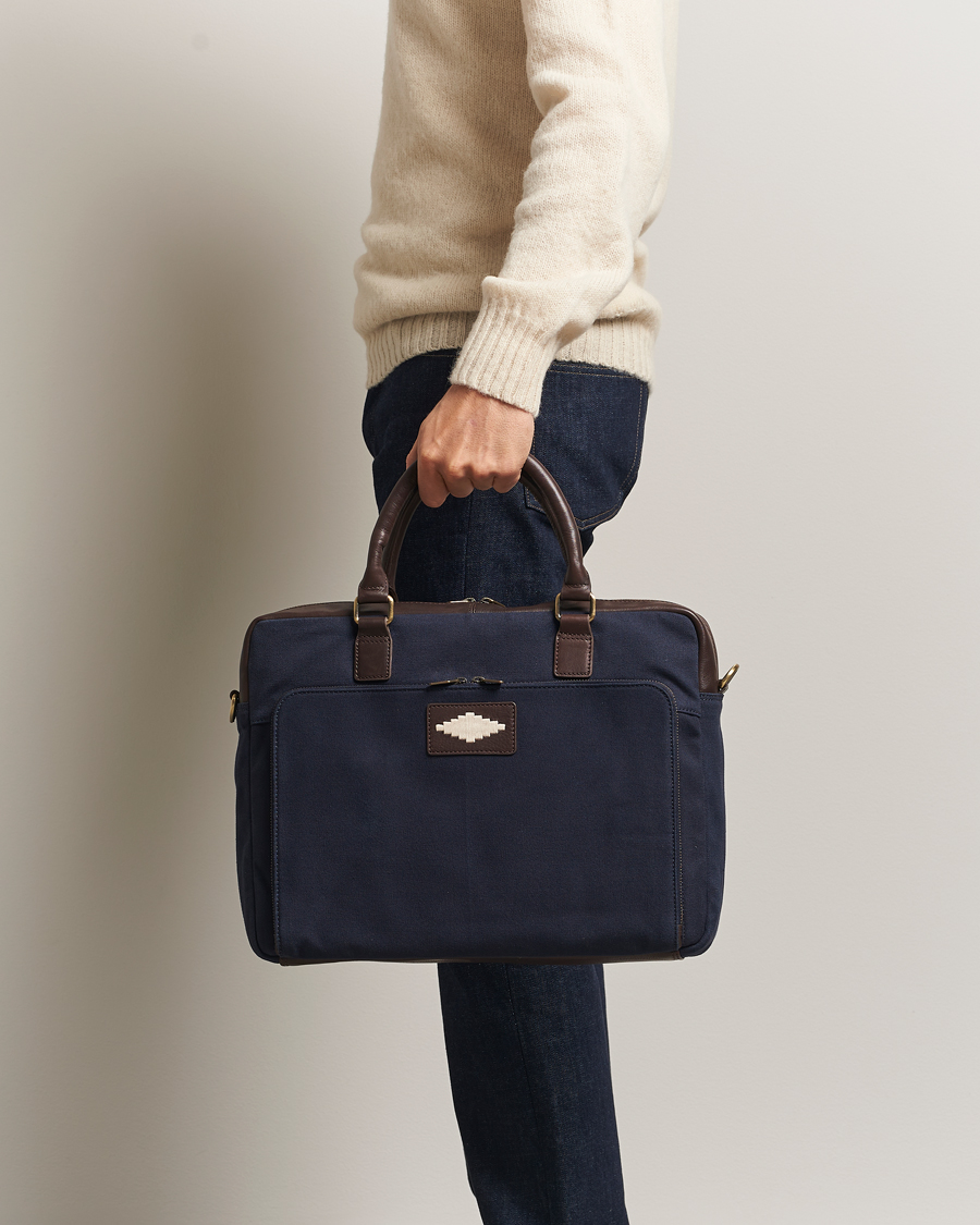 Herre | Tasker | Pampeano | Mensajero Canvas Briefcase Navy