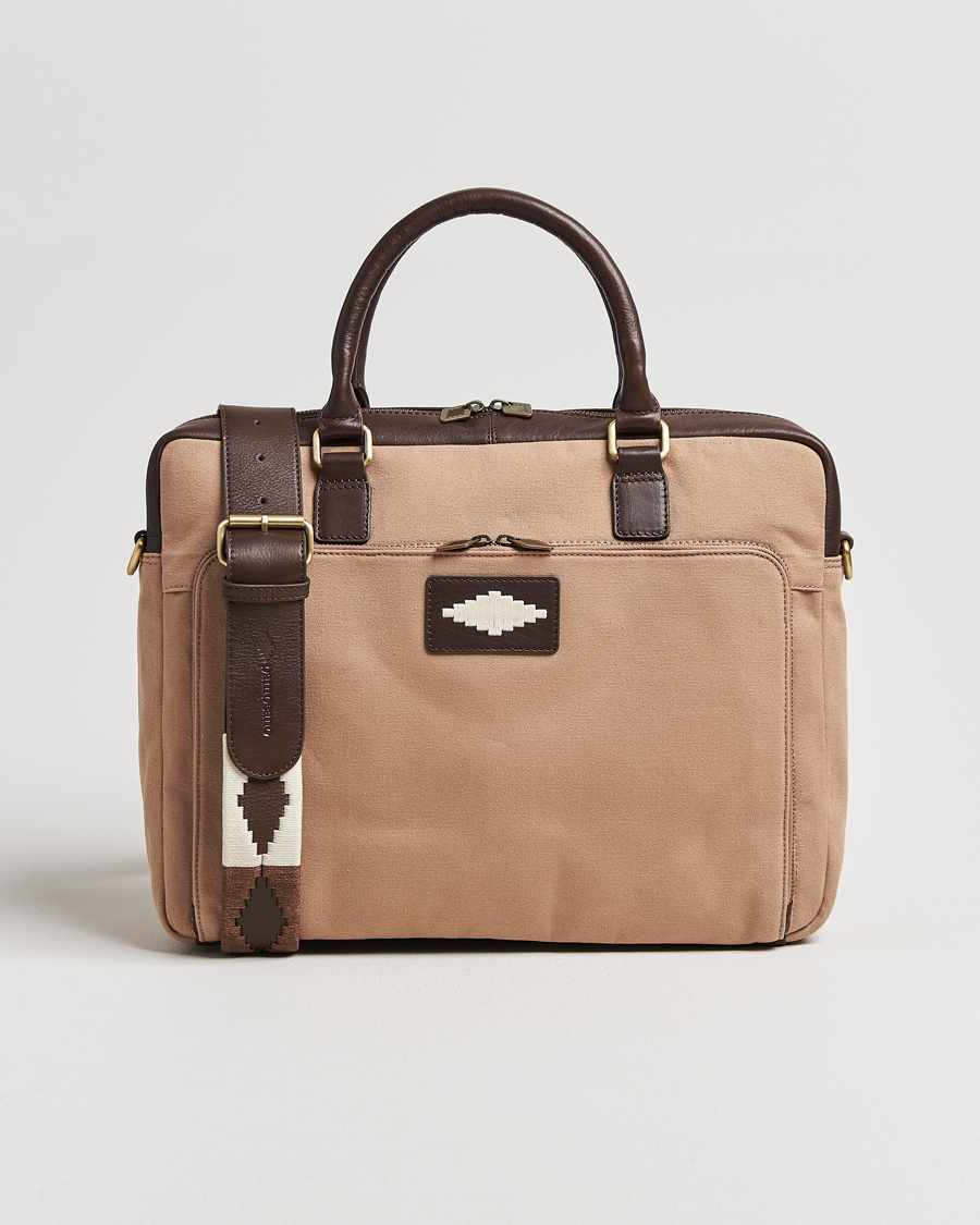 Herre | Tasker | Pampeano | Mensajero Canvas Briefcase Sand