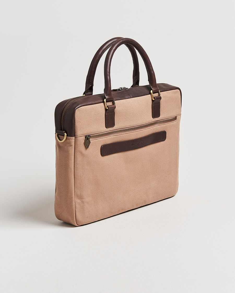 Herre | Tasker | Pampeano | Mensajero Canvas Briefcase Sand