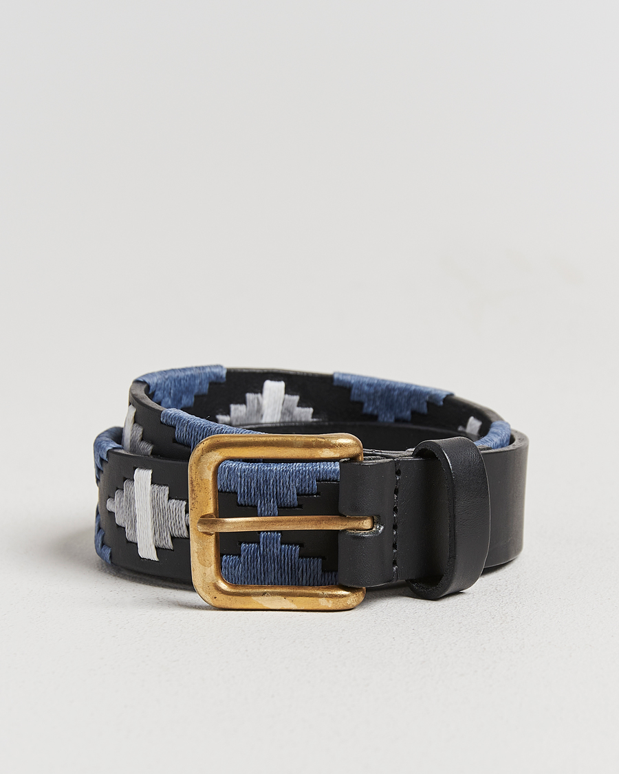 Herre | Bælter | Pampeano | Sierra Hand Stitched Classic Leather Belt 3,5cm Black