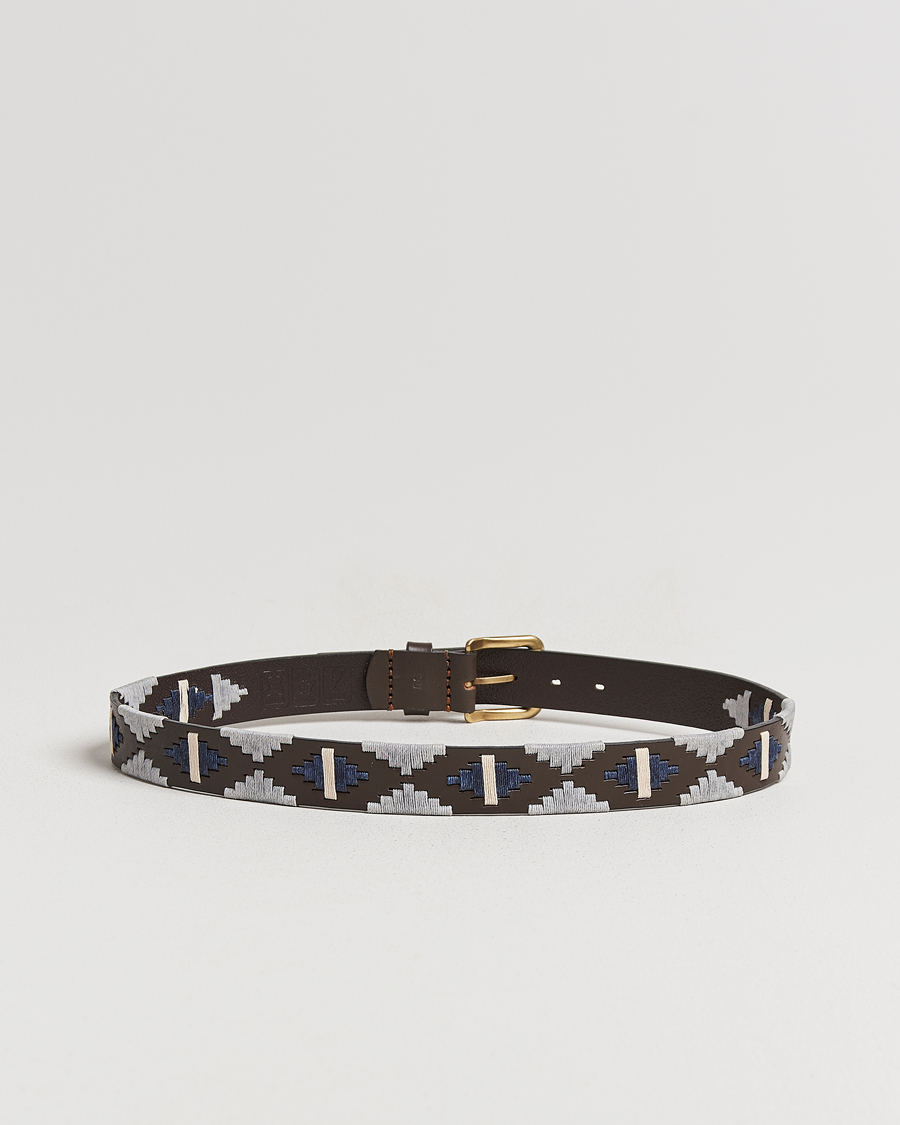 Herre | Bælter | Pampeano | Tornado Hand Stitched Classic Leather Belt 3,5cm Brown