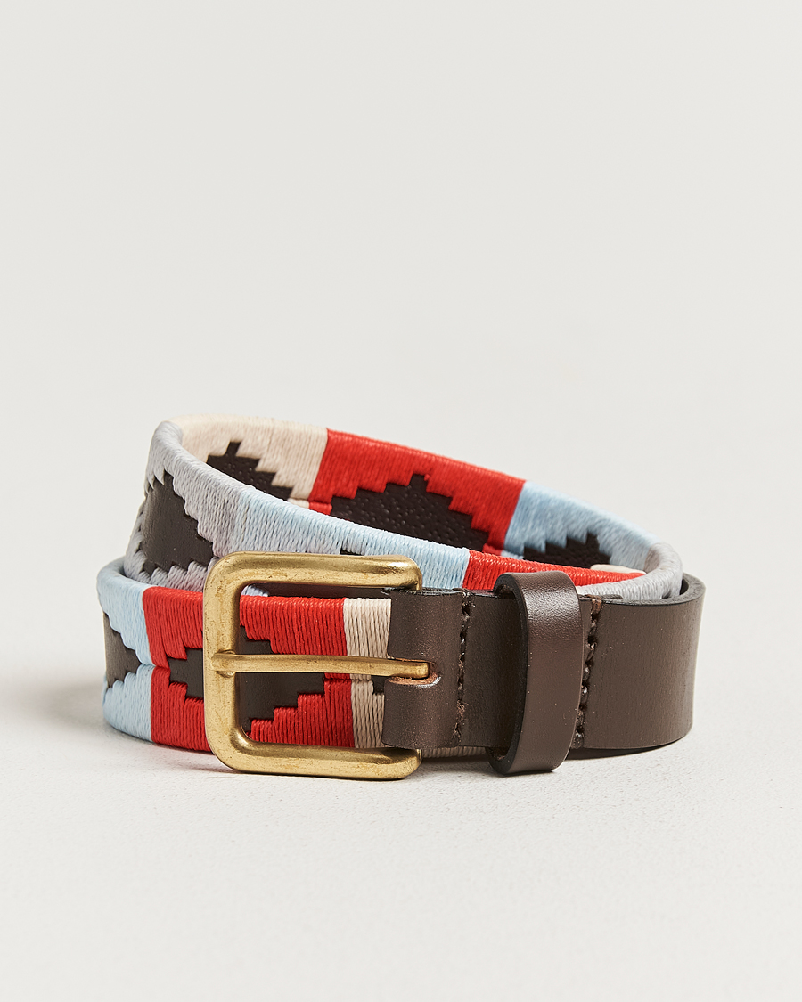 Herre | Bælter | Pampeano | Brisa Hand Stitched Classic Leather Belt 3,5cm Multi