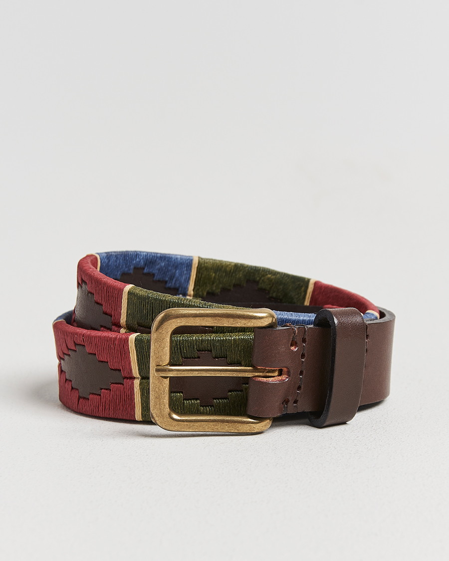 Herre | Bælter | Pampeano | Otono Hand Stitched Classic Leather Belt 3,5cm Brown