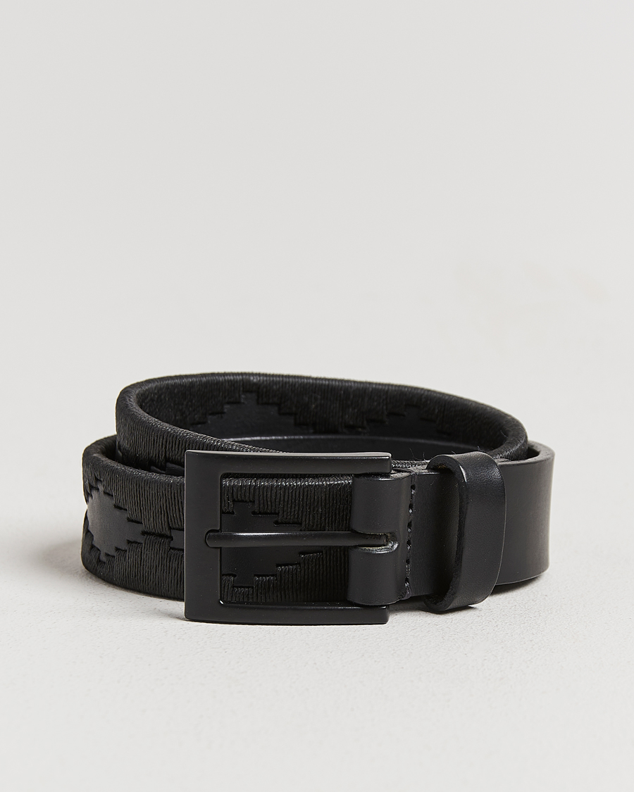 Herre | Bælter | Pampeano | Bordado Hand Stitched Classic Leather Belt 3,5cm Black