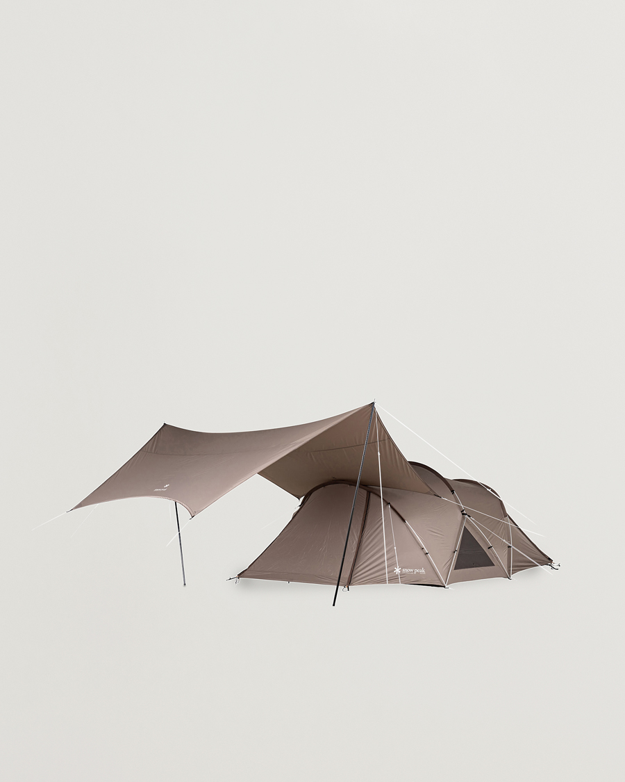 Herre | Outdoor living | Snow Peak | Land Nest Dome Medium Tent & Tarp Set Brown