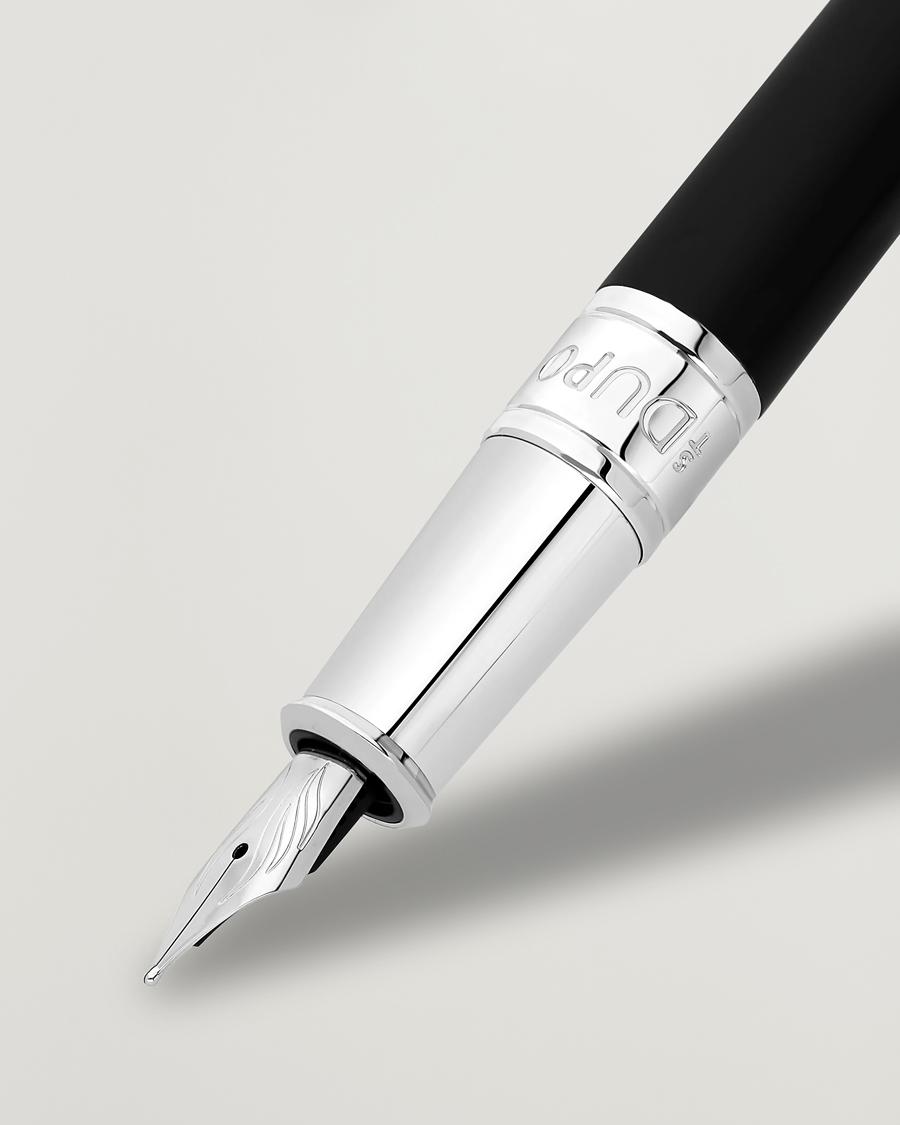 Herre | Penne | S.T. Dupont | D-Initial Fountain Pen Duo Black/Chrome