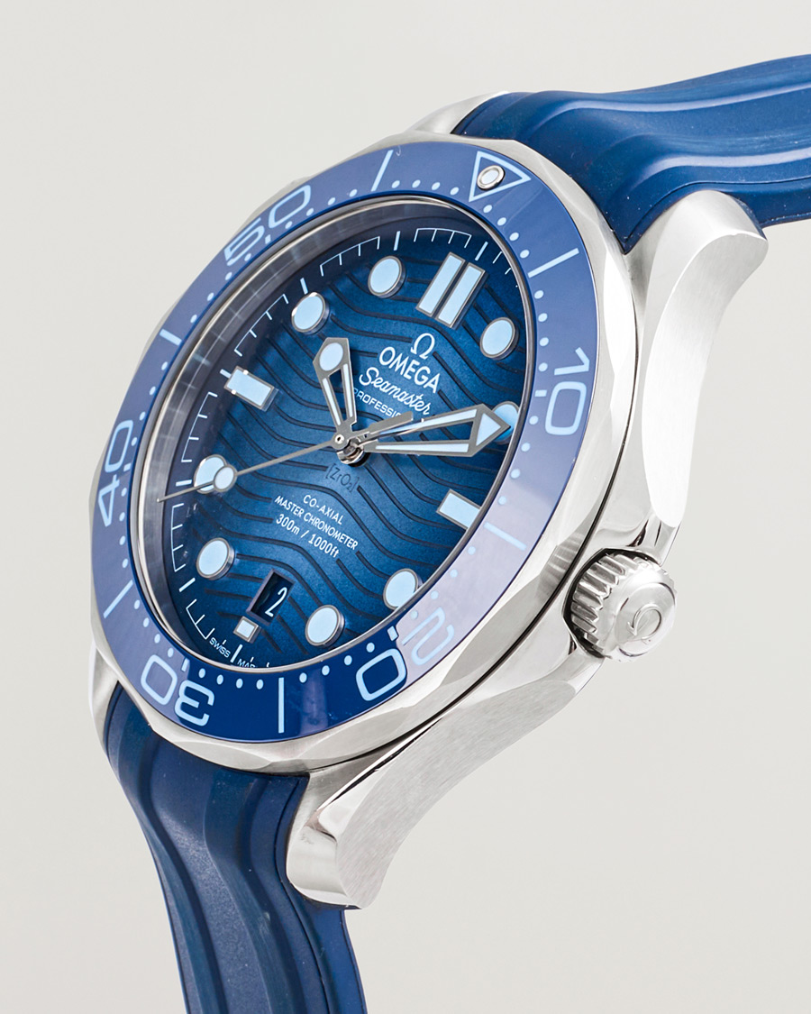 Herre | Omega Pre-Owned Summer Blue Seamaster Diver 300m 75th | Omega Pre-Owned | Summer Blue Seamaster Diver 300m 75th