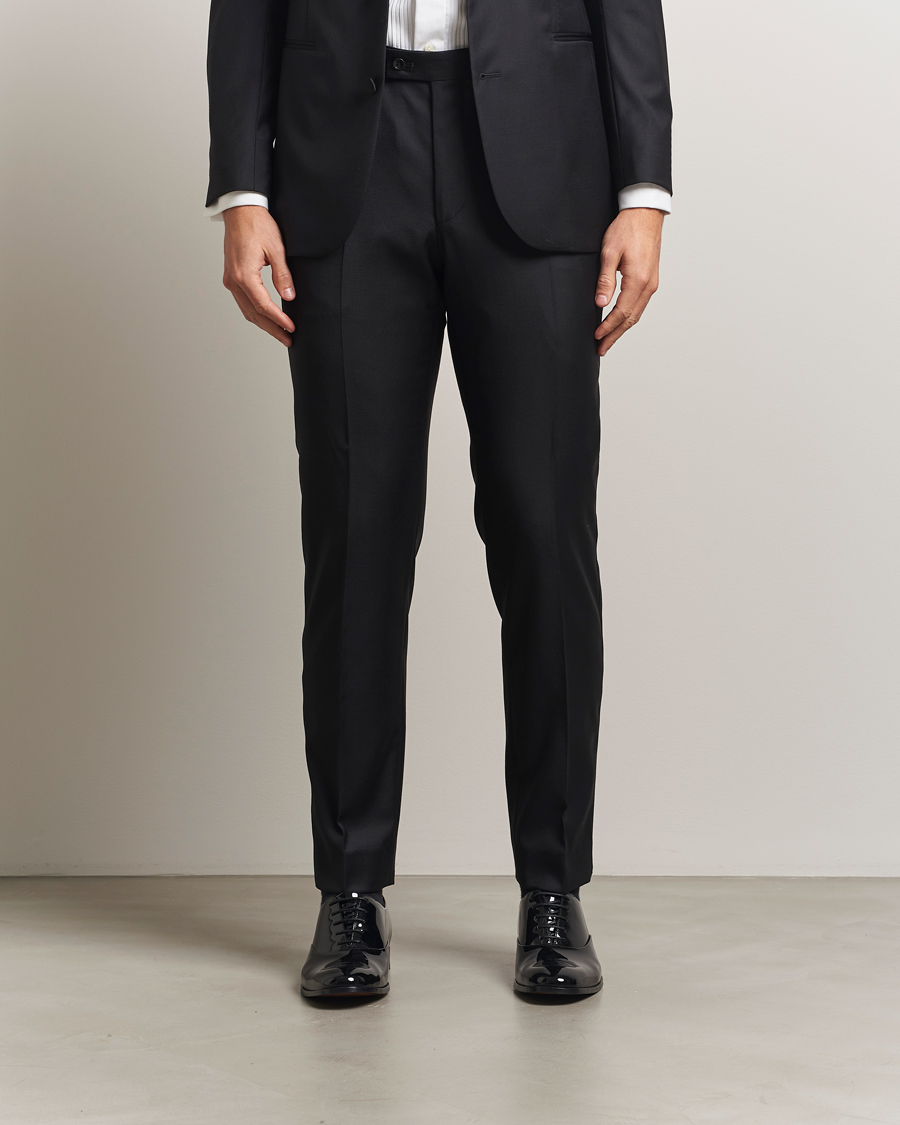 Herre | Bukser | Morris | Loro Piana Tuxedo Trousers Black