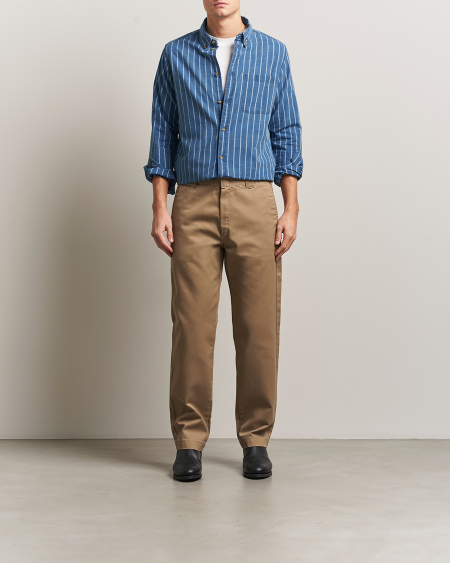 Herre | Skjorter | LES DEUX | Indigo Stripe Shirt Denim Blue