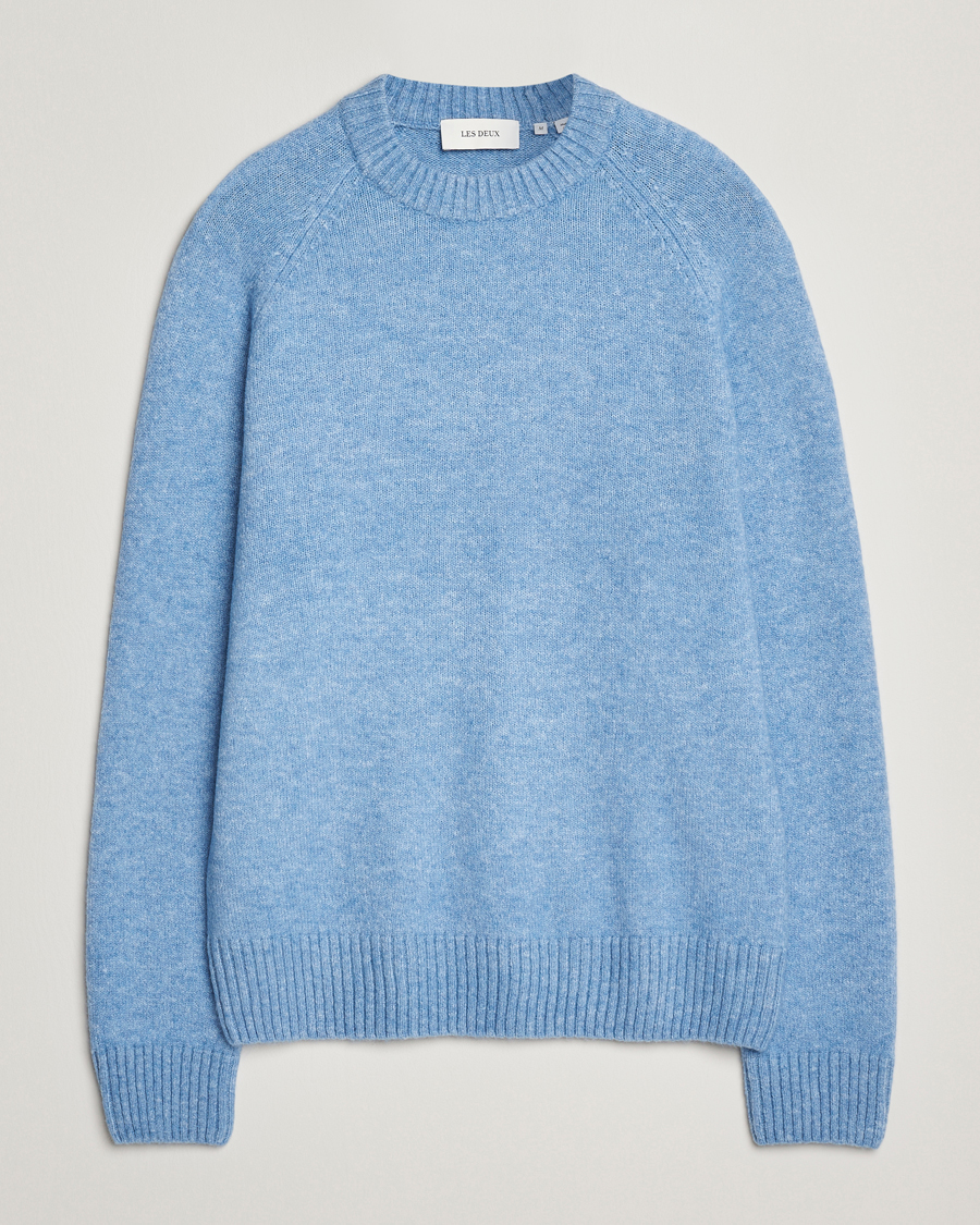 Herre | Trøjer | LES DEUX | Gilbert Crew Neck Knit Allure Blue