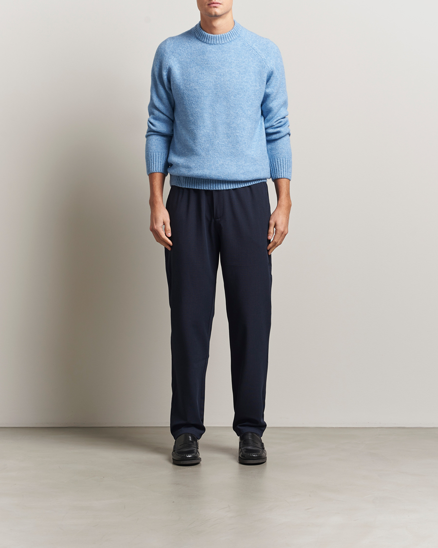 Herre | Trøjer | LES DEUX | Gilbert Crew Neck Knit Allure Blue