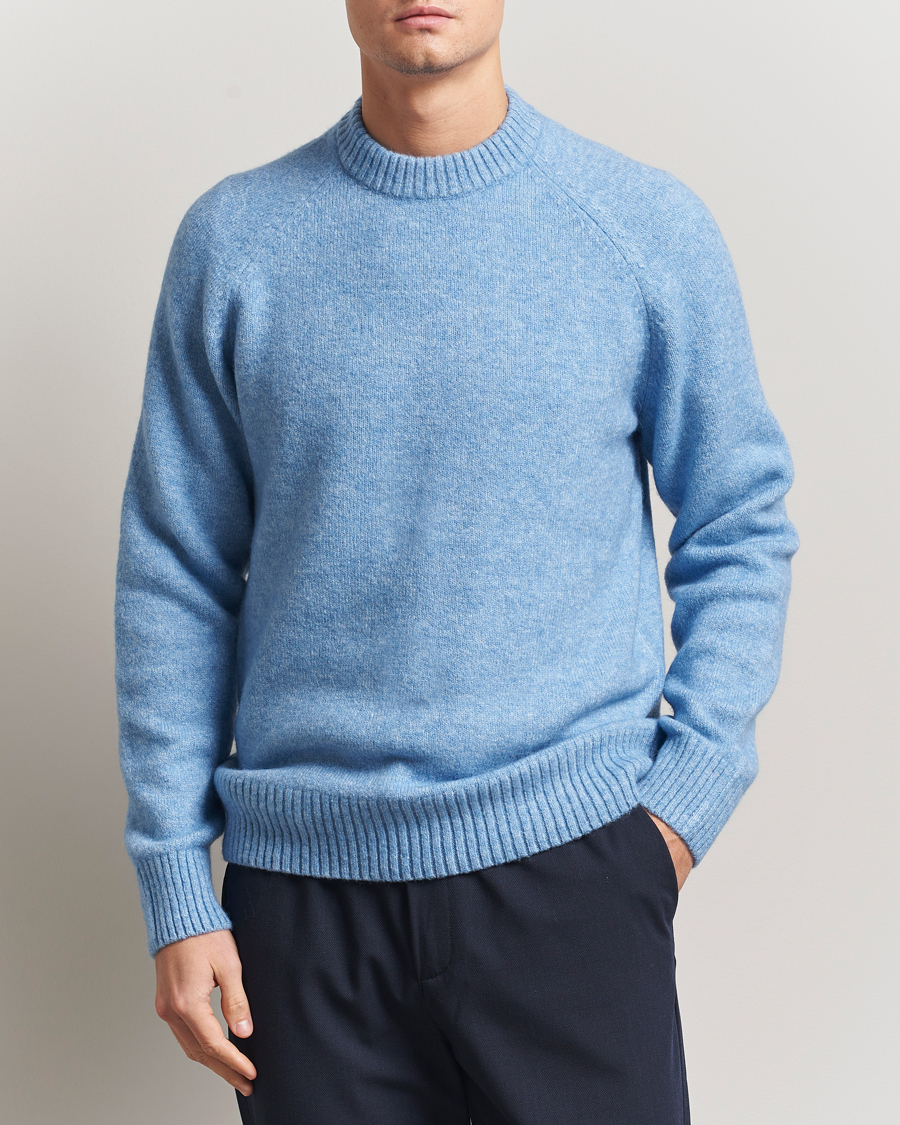 Herre | Trøjer | LES DEUX | Gilbert Crew Neck Knit Allure Blue